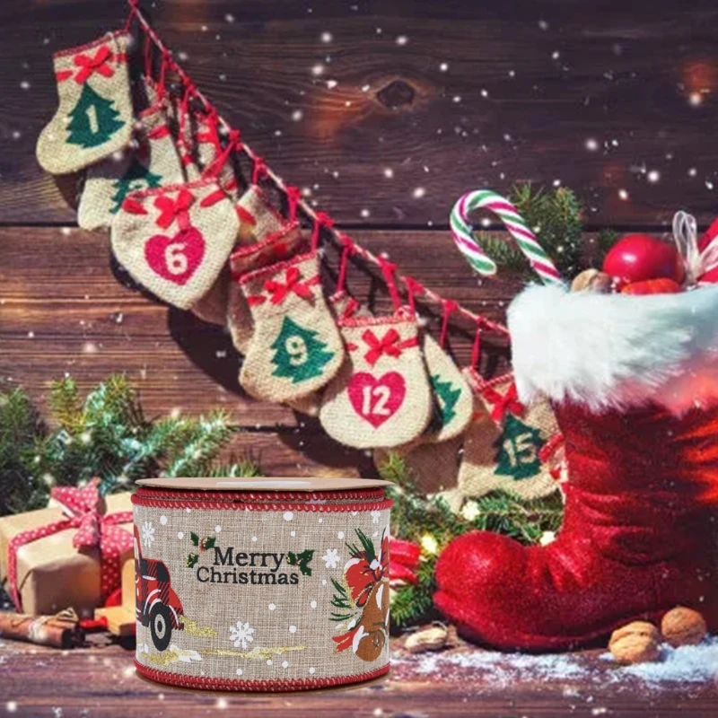 Ribbon For Gift Wrapping DIY Christmas Party Decoration Wrapping Decor