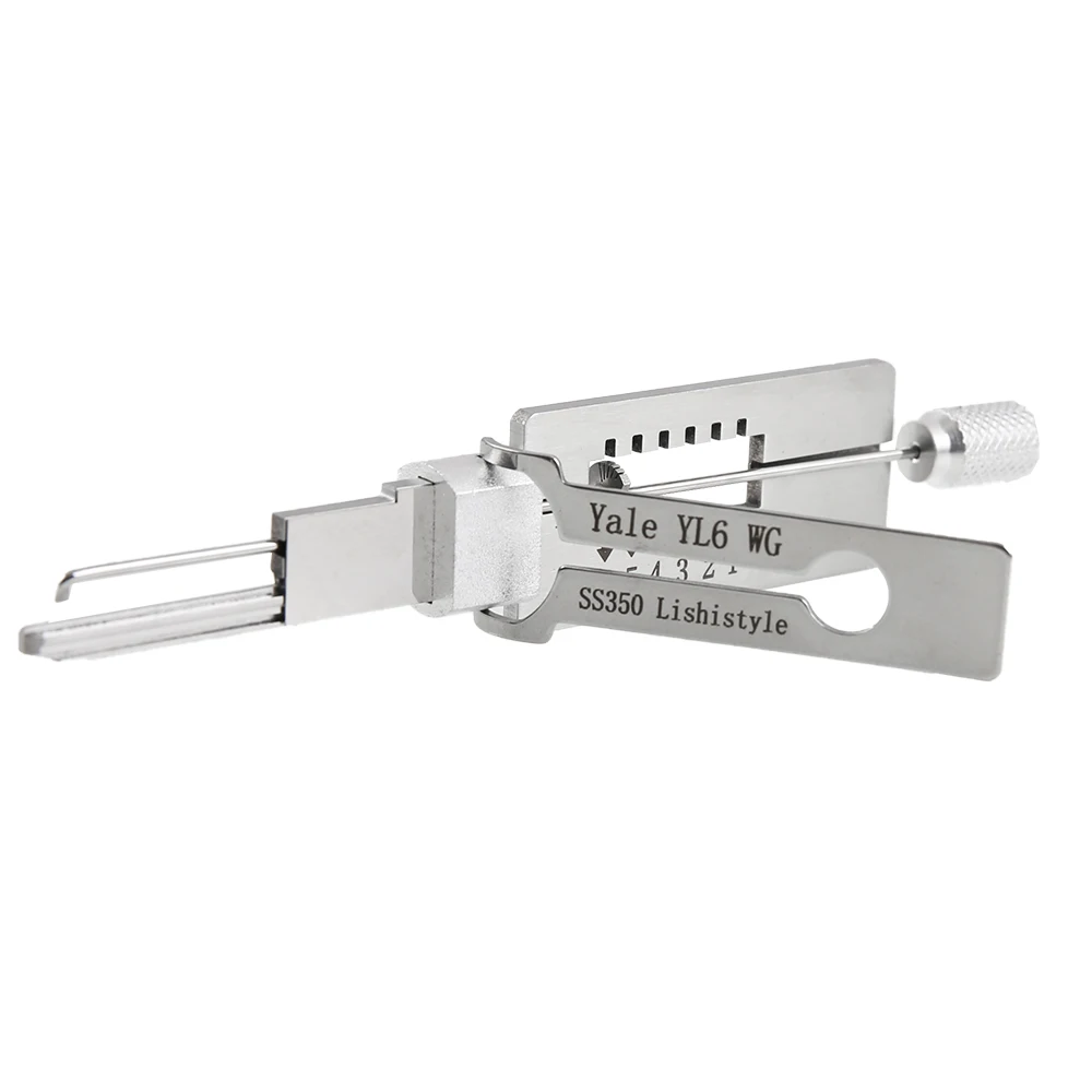 

Yale6-pin Kaba Lishi 2-in-1 Pick Picking Tools SS350 Residential Opening&Reading Tool smith Supplies