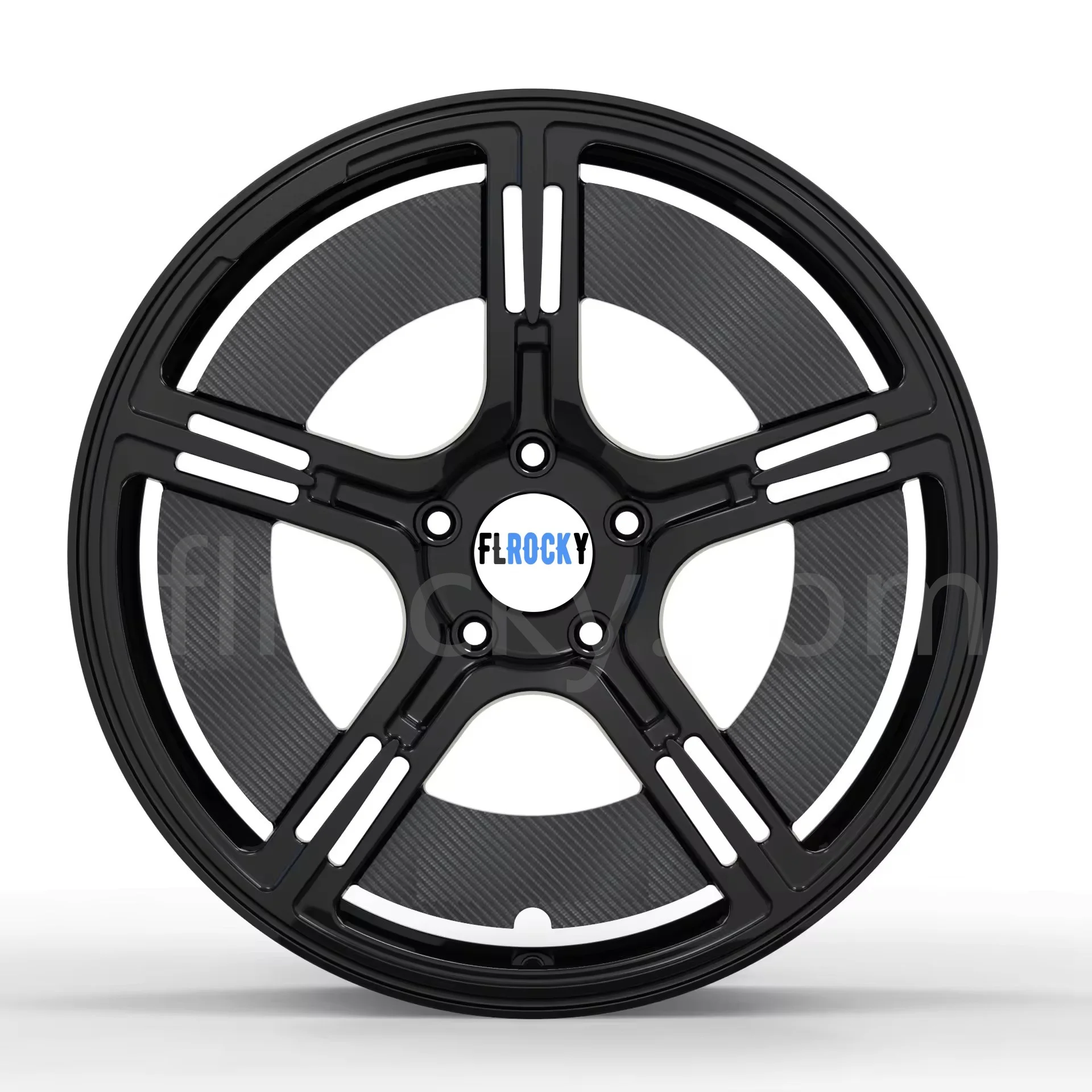 

Flrocky Monoblock Customize Carbon Fiber Alloy Wheels for Range Rover 5x130 5x114.3 Deep Concave 17-24 Inch