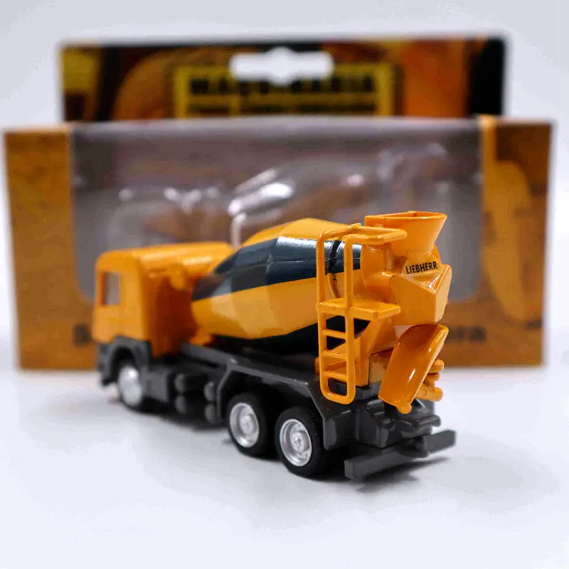 Diecast Alloy 1:87 Scale Concrete Mixing Roller Engineering Vehicle Model Adult Toy Collection Static Display Ornament Souvenir