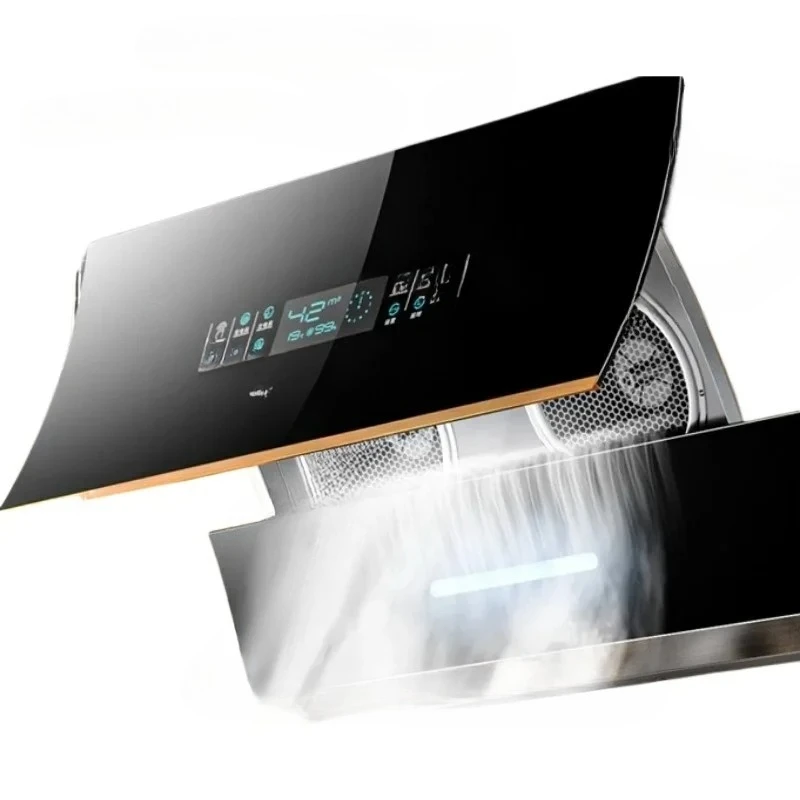 Built-in Automatic Cleaning Dual Motor Hotte Aspirante Cuisine 750mm Range Hood for Kitchen Extractor Hood Side Suction