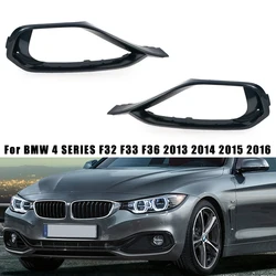 Araba sis işık Trim BMW 4 serisi için Griill F32 F33 F36 2013 2014 2015 2016 ön tampon sis lambası çerçevesi 51117294839 51117294840