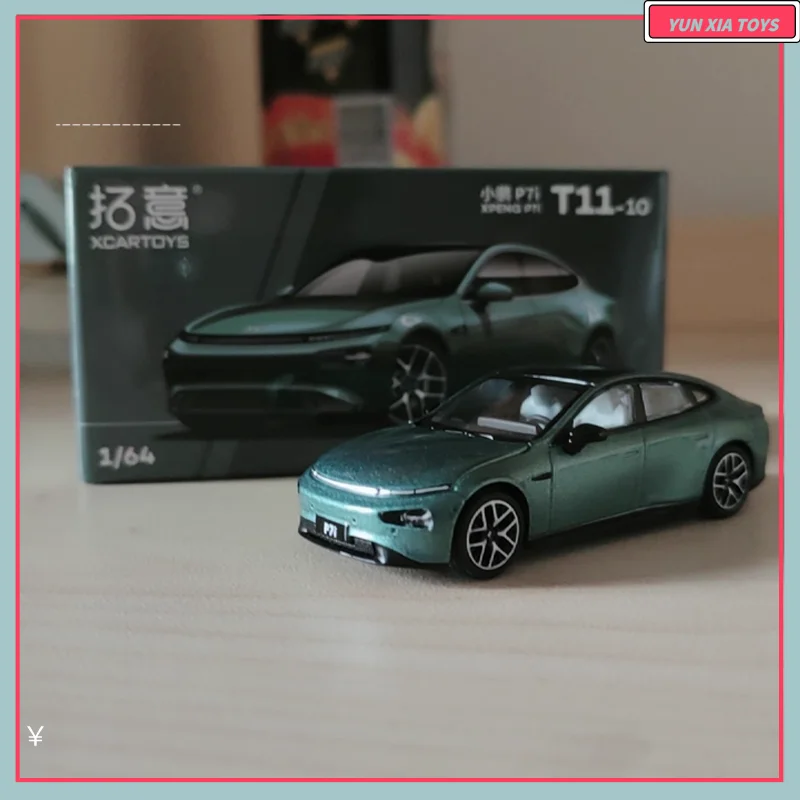 

2025 Xcartoys 1:64 Xpeng P7i Interstellar Green, литая под давлением модель автомобиля, игрушечная модель, хобби и коллекционные предметы, сувенирный подарок