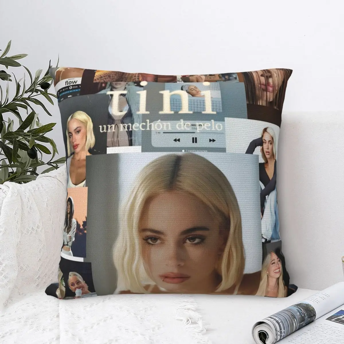 TINI STOESSEL Futttura Tour Square Pillow Cases Singer Cushion Covers Fashion Decorative Pillowcase for Living Room 18