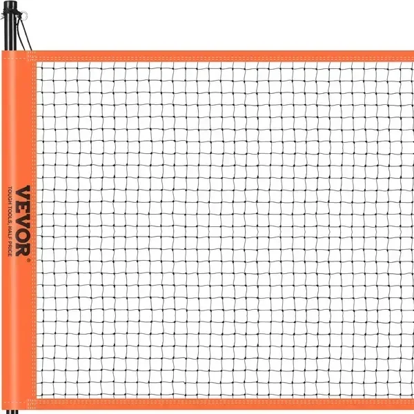 Volleyball and Badminton Set, Outdoor Portable Badminton Net, Adjustable Height Steel Poles