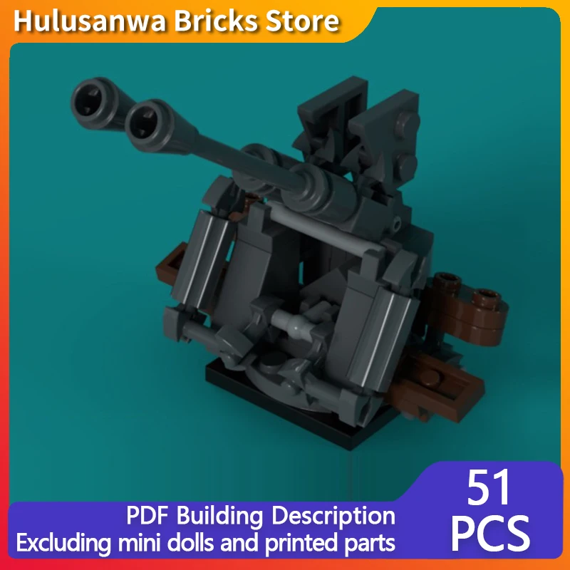 

Тип 96 AA/AT пистолет с двойным креплением, модель MOC, строительные кирпичи, военное оборудование, модульные технологии, подарки, праздник, сборка, детские игрушки