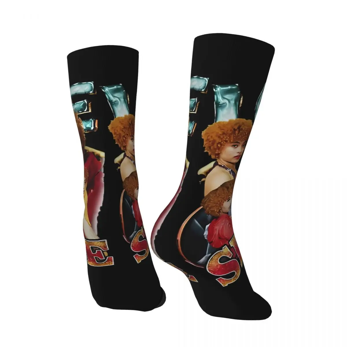 Hip Hop Retro Slick Crazy Men's compression Socks Unisex Certified Munch  Street Style Pattern Printed Funny Novelty Happy Crew