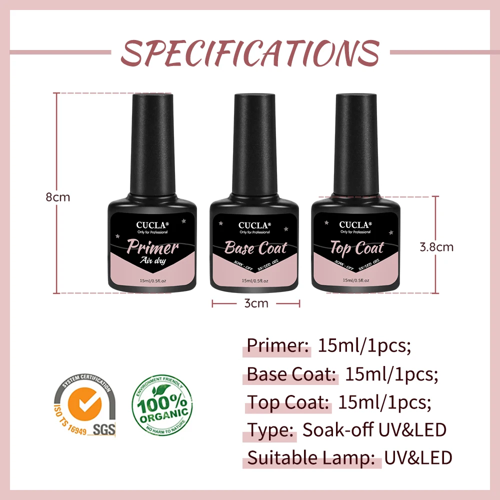 Set Maniküre Nagel Primer Dichtung Trockenmittel Set Ausgleich Flüssigkeit Nägel Polnischen Top Coat Primer Basis Lack Maniküre TSLM1