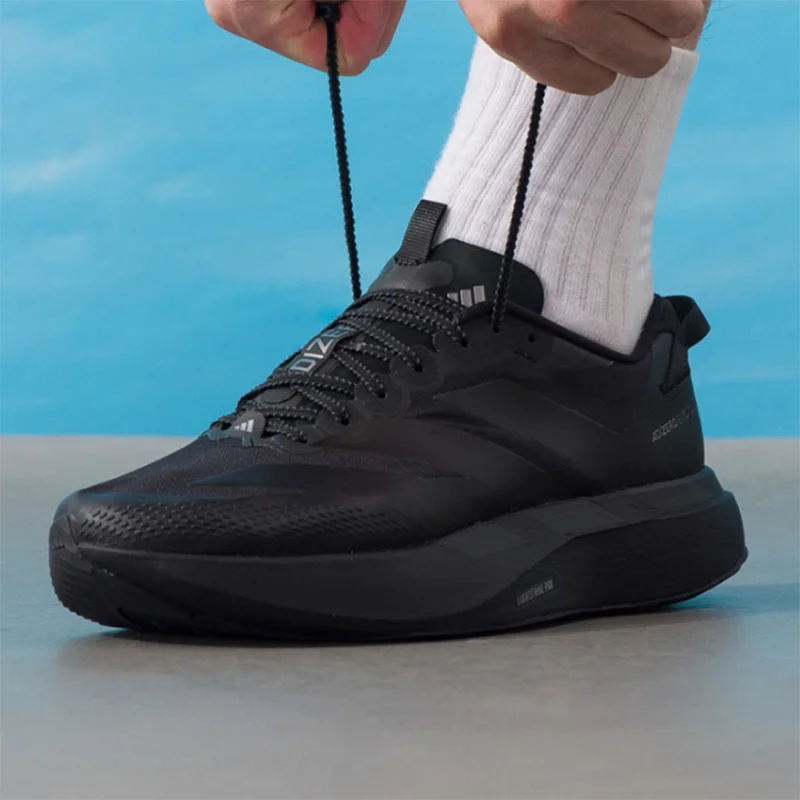 Adidas  Adizero Evo SL Running Shoes  All Black Lightweight Breathable Athletic Trainers Men Women KK2685