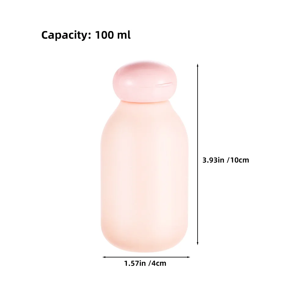 3 個 100 ミリリットル空の詰め替え可能なトラベルボトル漏れ防止プラスチックスクイーズ容器シャンプーコンディショナーローション用 TSA 承認済み