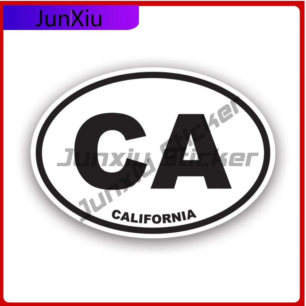 

Awesome 3d California Euro Oval Sticker Decal Creative Uv Protected Ca Car Decal Anti Scratch Sunproof Works On Suv Rear