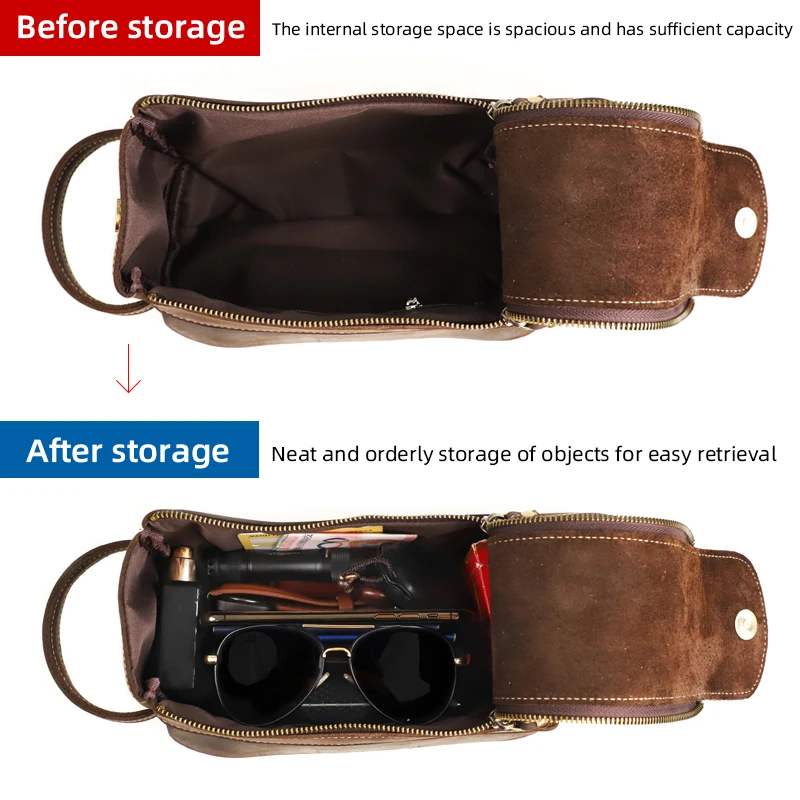 

Винтажный кожаный мужской клатч Crazy Horse, сумка-тоут из натуральной кожи, большая вместительная косметичка, дорожная сумка, клатчи, кошелек