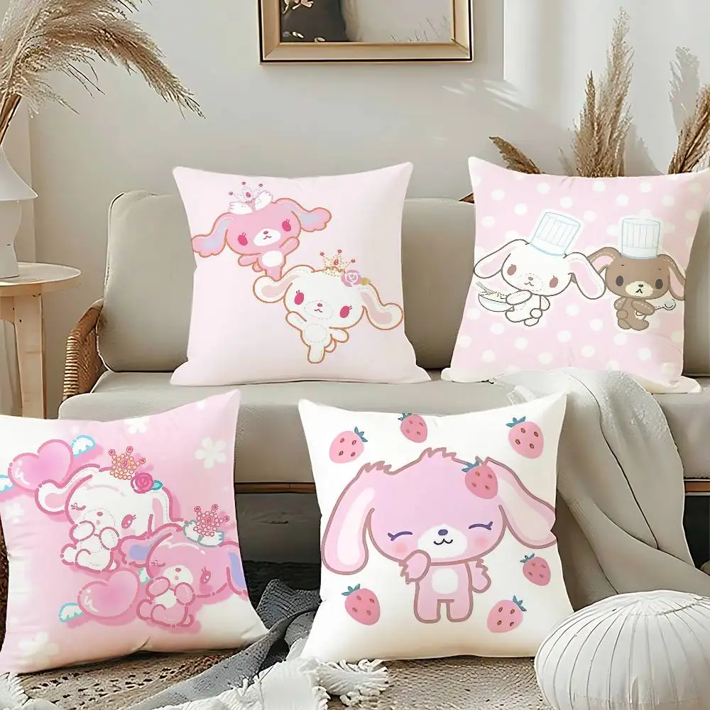 

S-Sugarbunnies Anime Pillow Case Pillow Cover Cushion Case For Sofa Couch Polyester/Cotton Pillowcase For Fall Home Decor