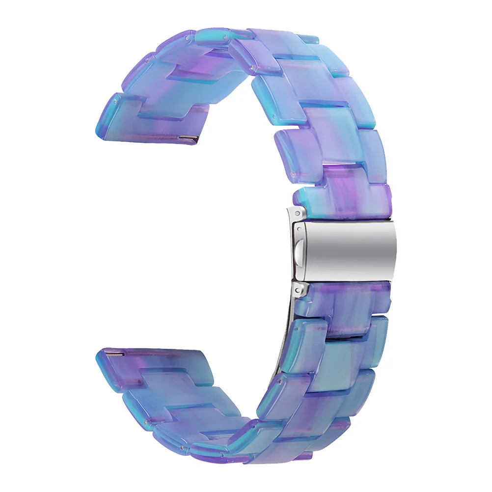 

1pc Resin Watchband Fashionable Wristbands Water Resistant Replacement Strap for Adjustable Comfortable