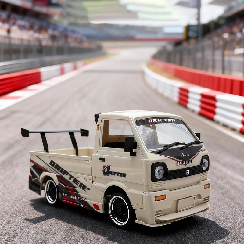 WPL D-14S escala 1:10 coche RC de perfil bajo juguete de Control remoto de deriva con Kit de carrocería vehículo de Control remoto de proporción completa