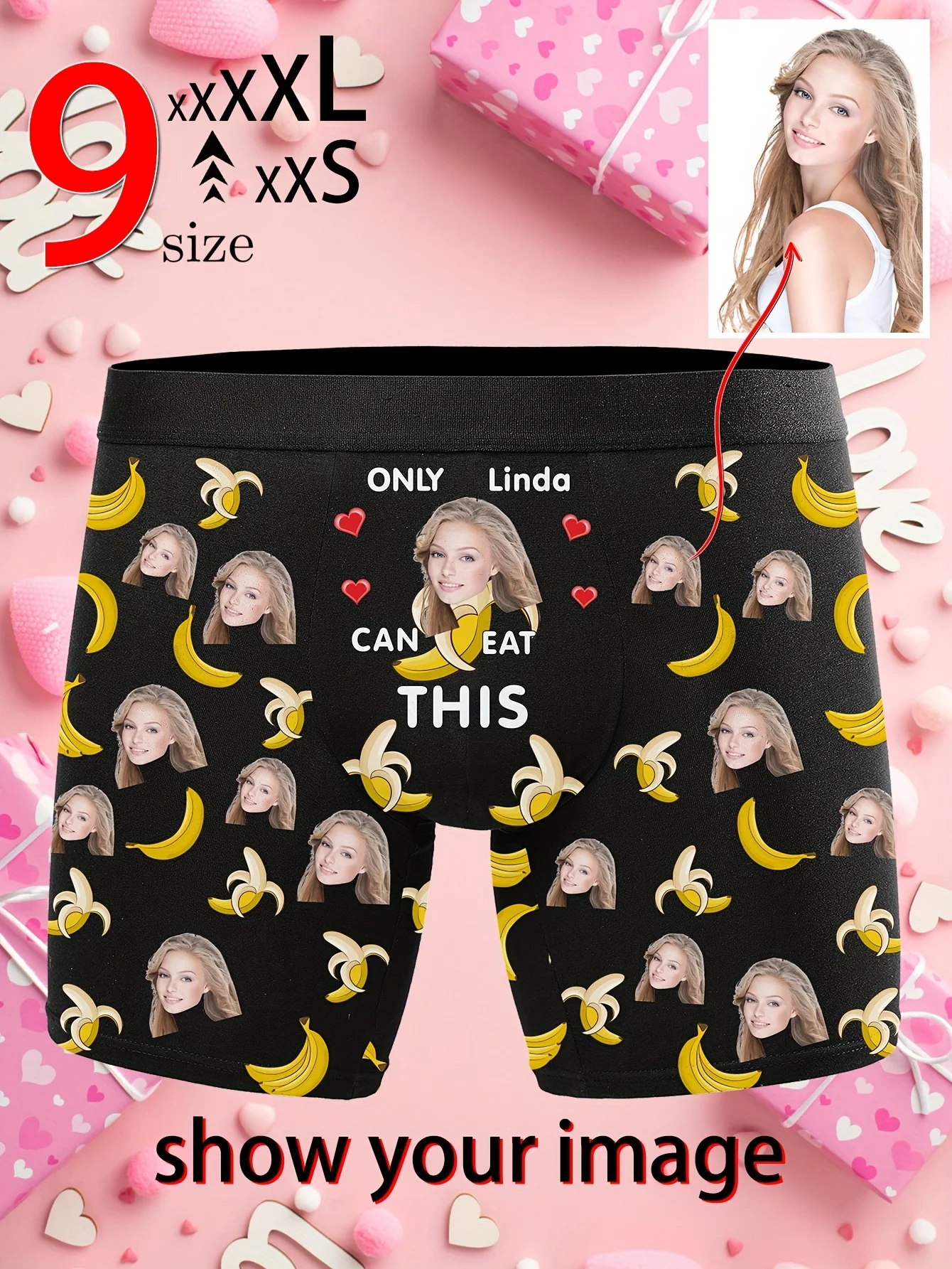 Personalized Men'S Boxer Briefs Customize with a Memorable Picture, Such As a Beautiful Outdoor Moment. This 1 - Piece