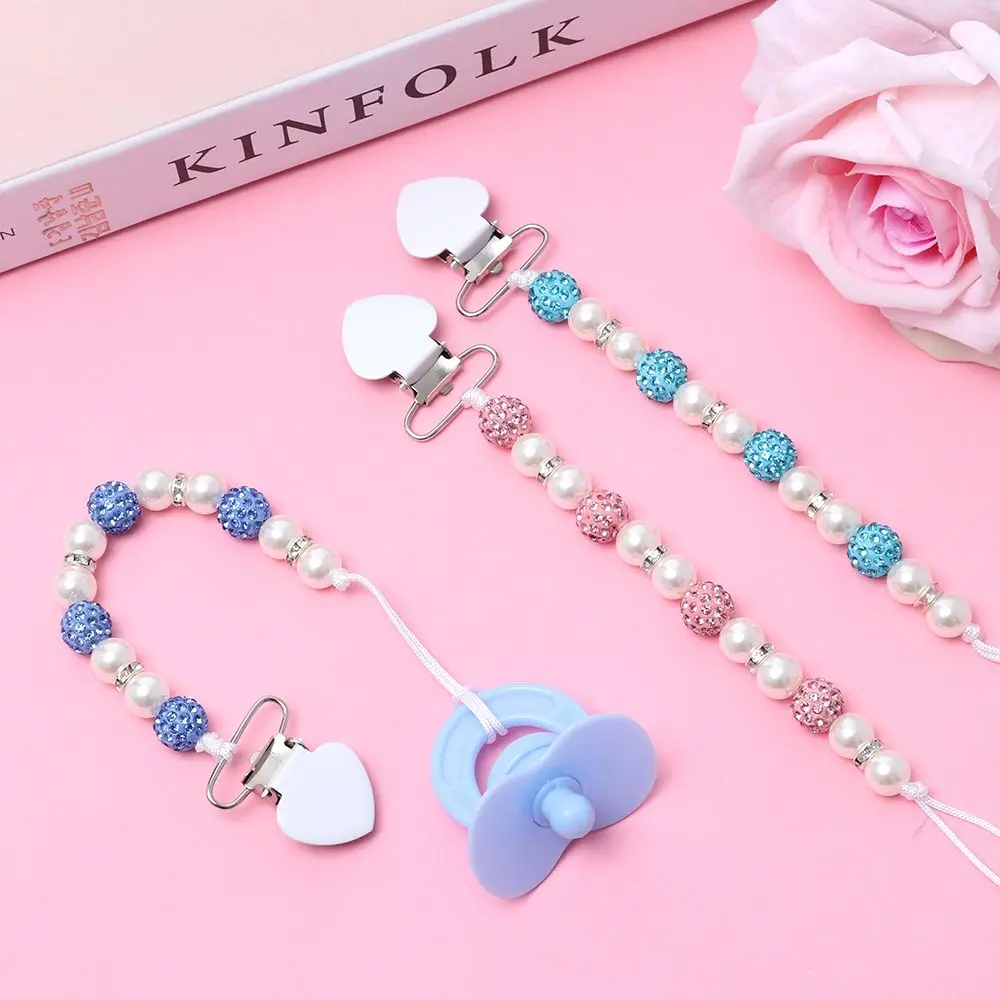 

Модные подарки для мальчиков и девочек, цепочка для пустышки, держатель для соски, зажим для соски из бисера, ремешок для прорезывания зубов