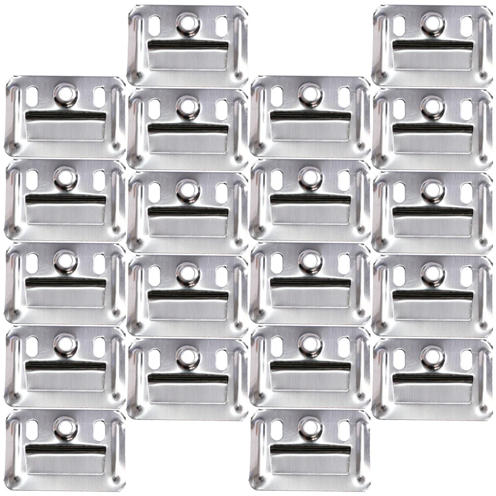 100 Pcs Wall Buckle Drywall Shelf Bracket Hooks Quilt Heavy Duty Brackets Panel for Furniture Connector Clamp Whiteboard