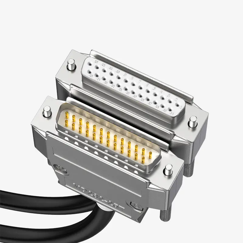 DB25 25-Pin Extension Cable Parallel Printer Cord Male to Female Pure Copper Data Connector