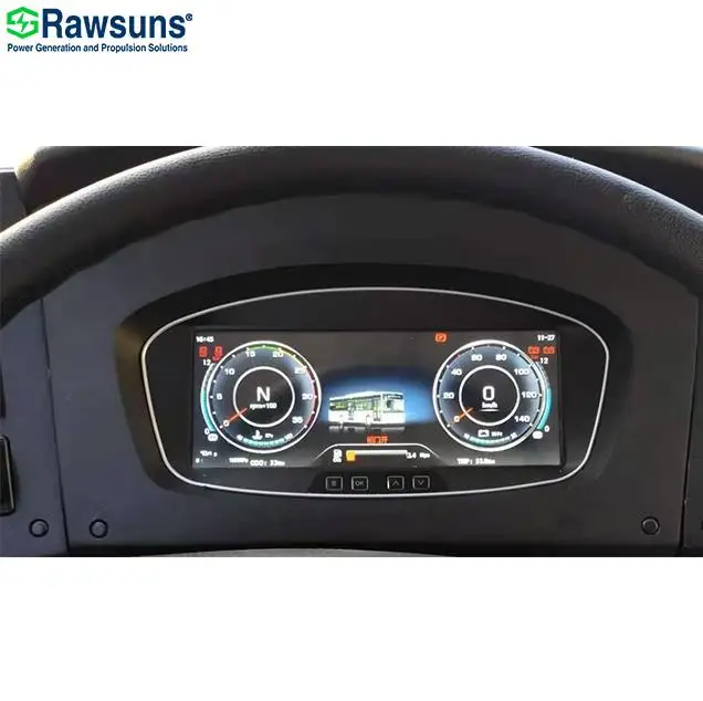 7" 7 Inch TFT LCD or LED Display Coaster Dashboard RDB206 Instrument Panel Auto Meter for Electric Car Truck Bus