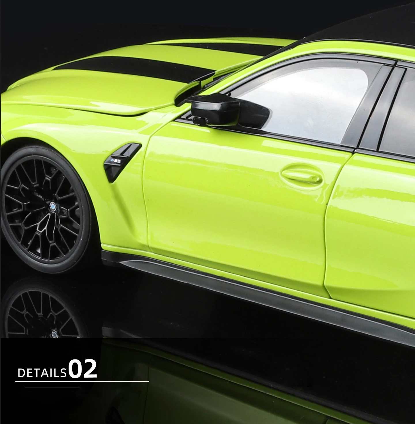 NEU 1:18 BMW M3 CS LCI G80 Mpower Supersportwagen Legierung Auto-Modelle & Spielzeugfahrzeuge Automodell Miniatur Maßstabsmodell Auto für Kinder – Detail 12