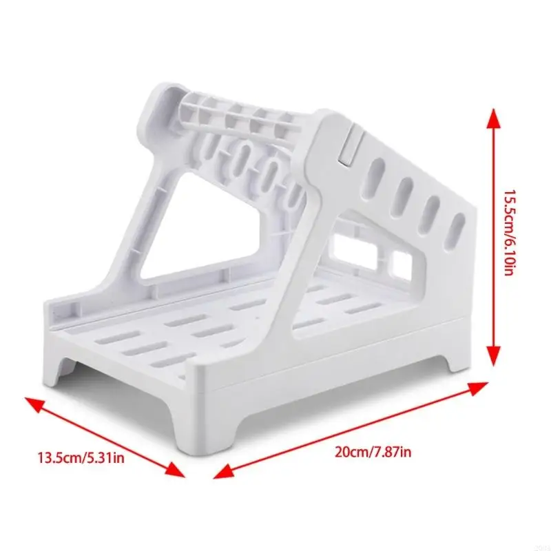 حامل لفة سطح المكتب الصغيرة يناسب 4x6 الطابعات الحرارية من البلاستيك 203A