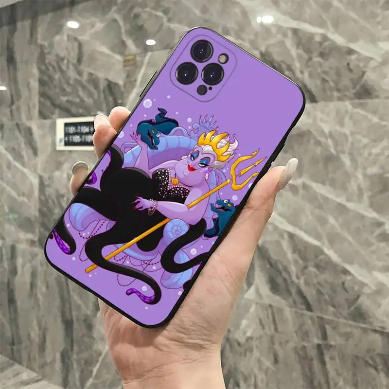 Disney Ursula Villains Phone Case For iPhone 8 7 6 6S Plus X SE 2020 XR XS 14 11 12 13 Mini Pro Max Mobile Case