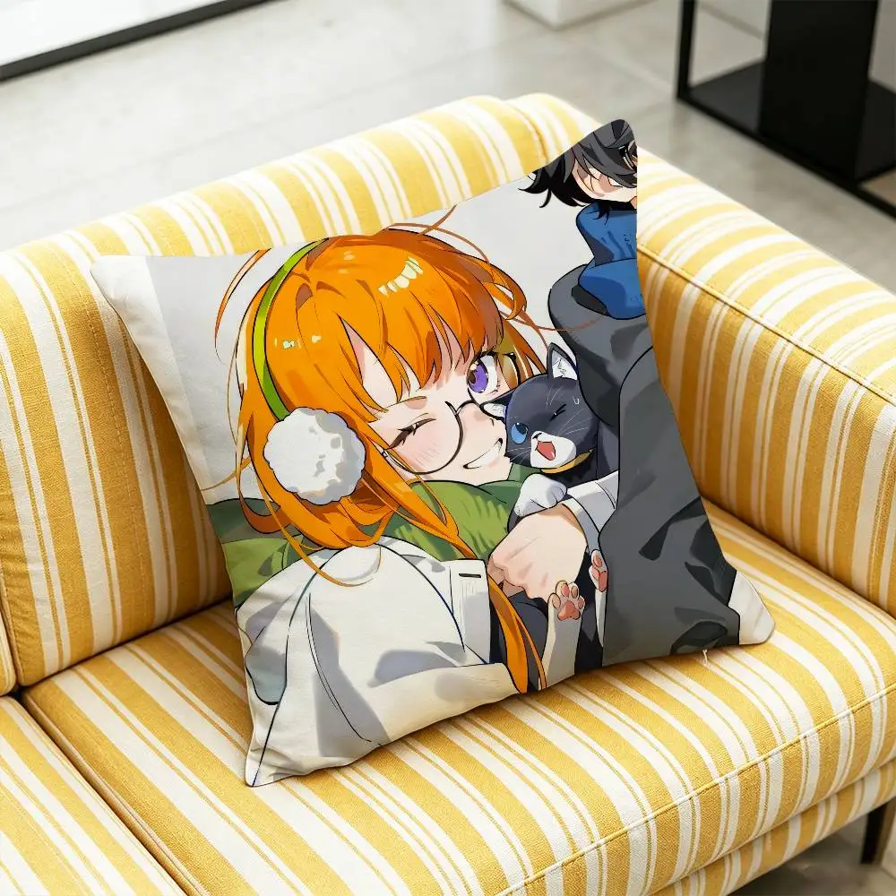 For Persona 5 Joker Futaba Sakura Throw Pillow Cover Case Decorative Pillowcase Accent Cushion Covers Living Room