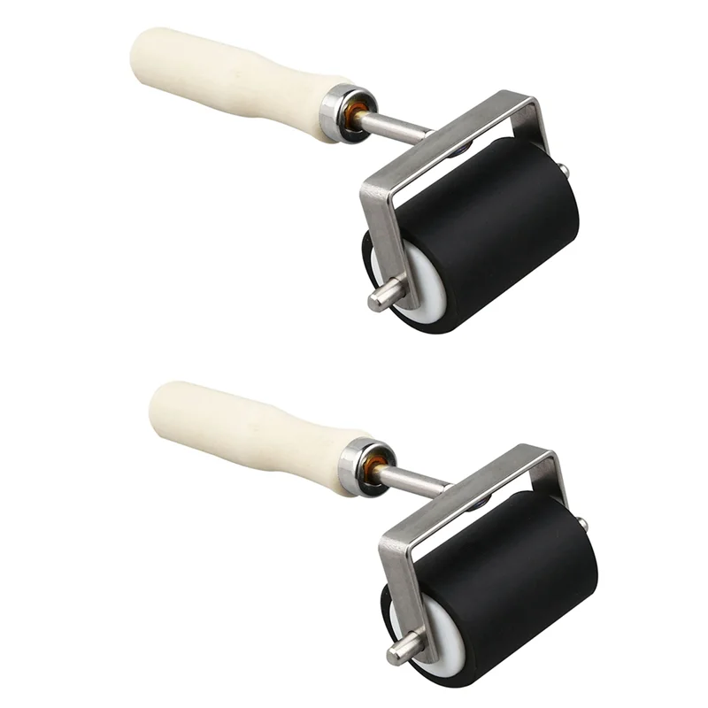 ABNG 2 قطعة 5 سنتيمتر الثقيلة الأسطوانة المطاطية الصلبة أحبار الطباعة لينو براير أداة فنية للحرف اليدوية