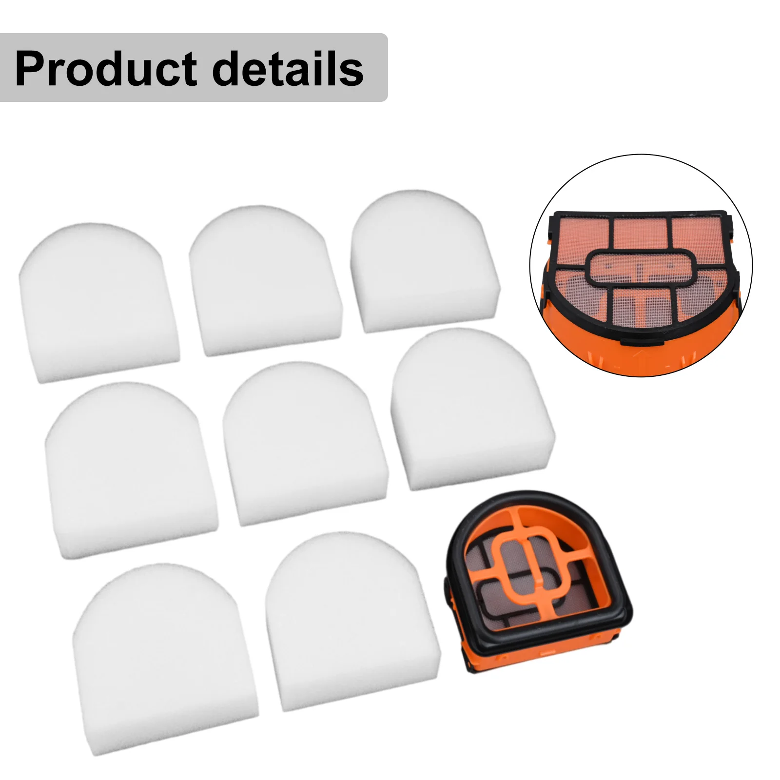 Cleaning Scene ABS sponge for shark Vacuum Filters Vacuum Cleaner Filters Long-lasting Optimal Performance Easy To Clean