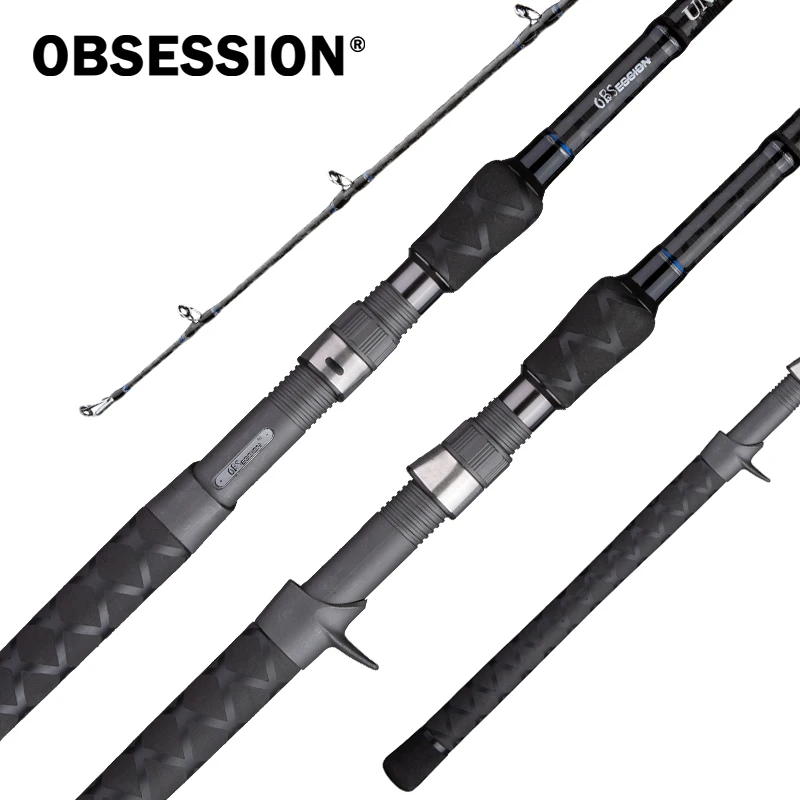

OBSESSION High Carbon 7'6 2.28m XXH Heavy Baitcasting Casting Fishing Rod 2 Sections Catfish Snakehead Freshwater Fishing Rod