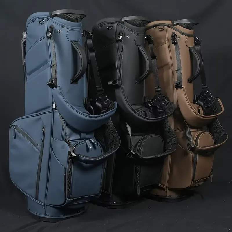 ASL GOLF 14 Way Stand Bag PU Leather Lightweight Golf Carry Bag Custom Logo Men Women Golfing Equipment Accessories