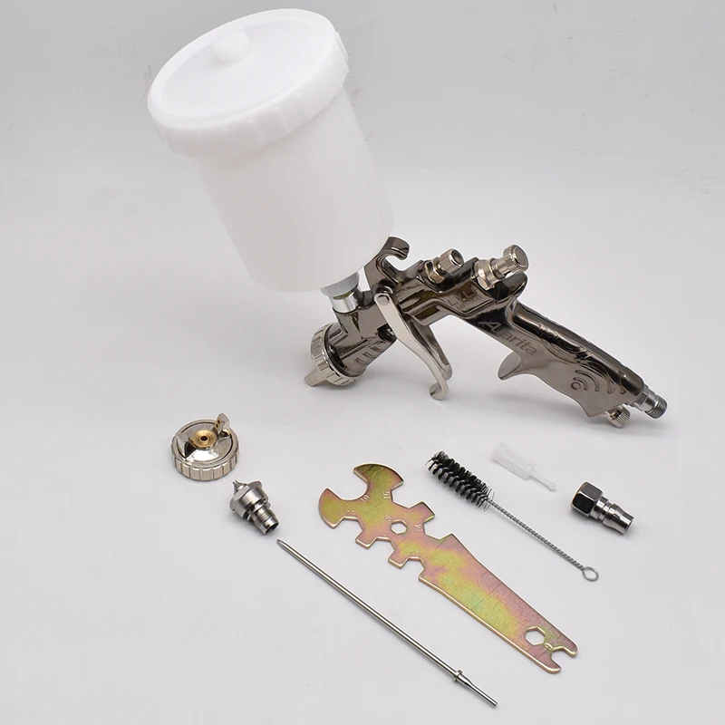 MP-500 LVLP Spray Gun 1.3mm Nozzle Spray Paint Gun 1.7mm Nozzle Gravity Air Sprayer High Atomizing Auto Spray Tool Painting Kit