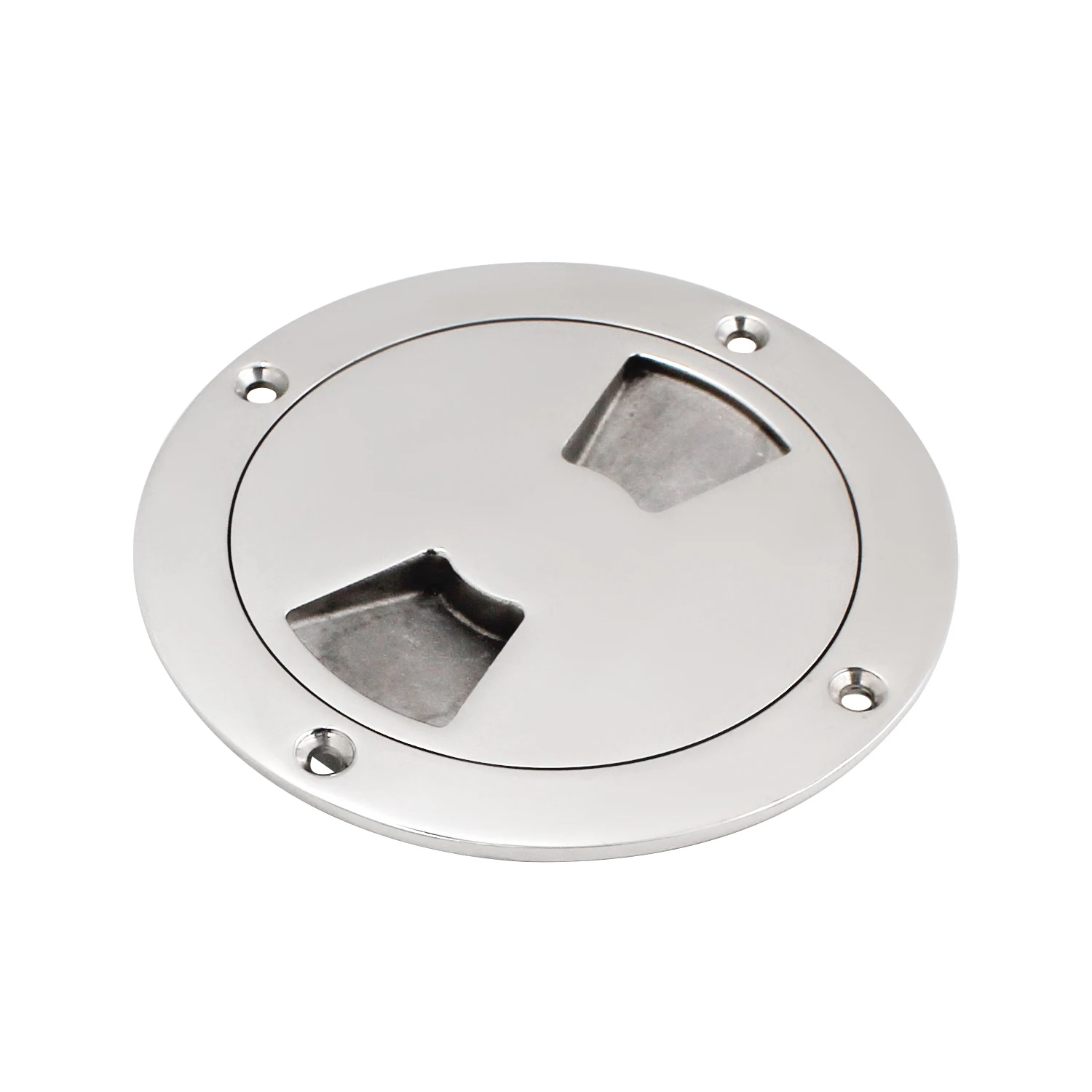 

4 inch Boat Screw Out Deck Inspection Plate Round Deck Inspection Access Hatch Cover For Yacht Marine