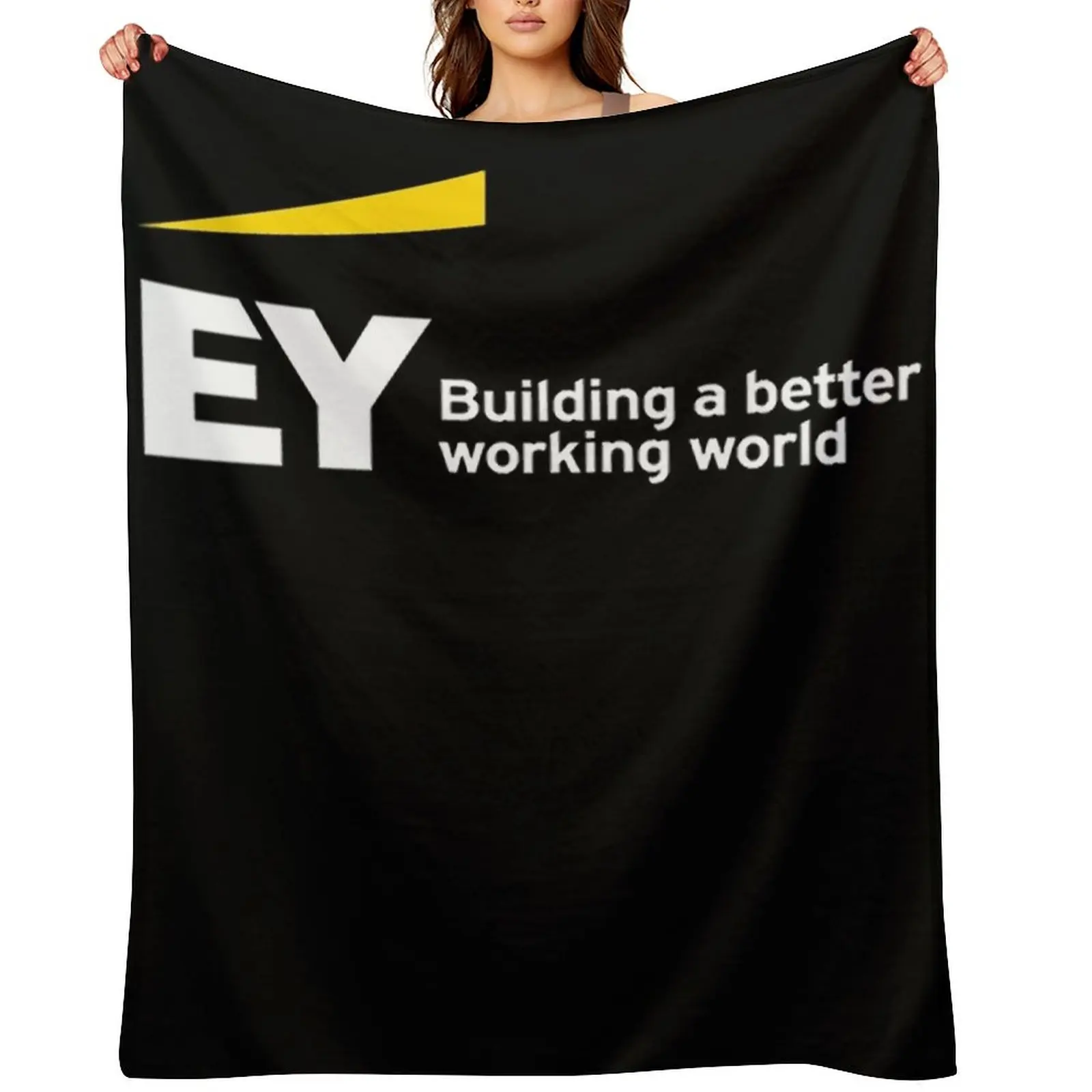 

EY building a better working world Classic Throw Blanket Decorative Sofa Soft Big Multi-Purpose christmas gifts Blankets