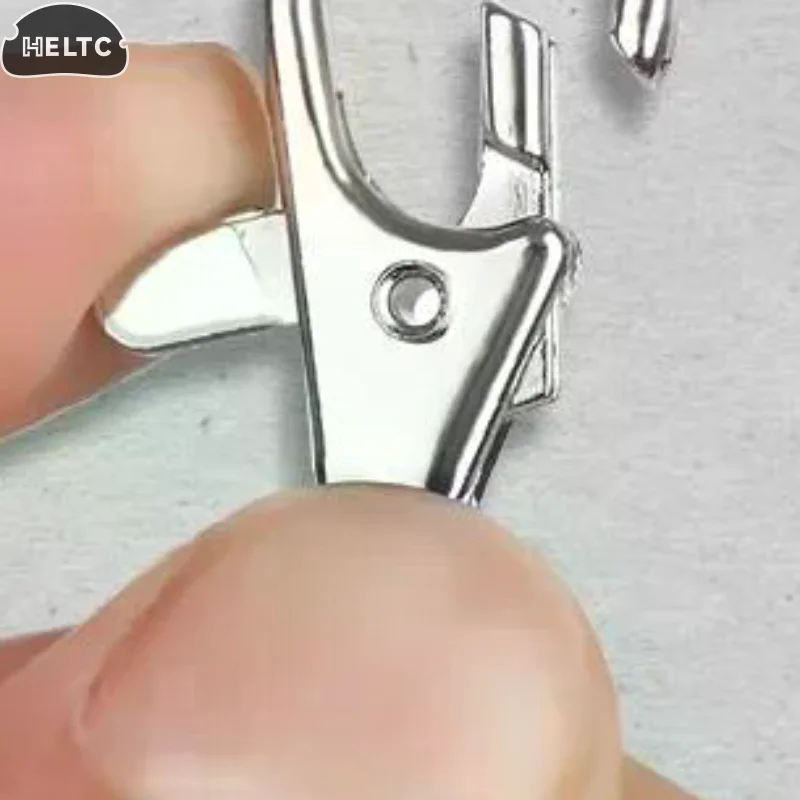 100 Silver Clip Hooks For Making Id Rope 360 Rotating Rust Proof Hooks For Bags Keychains And Pendants