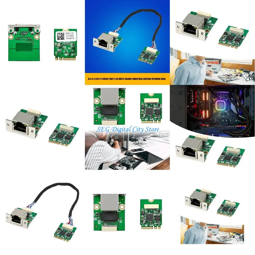 

U75B M.2 A+E Ключевой сетевой адаптер 2,5 Гбит/с/1000/100 Мбит/с быстрой передачи Ethernet Ethernet