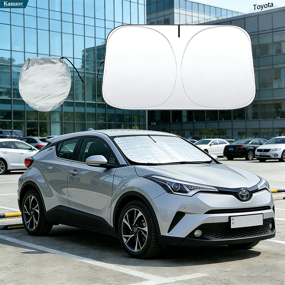 

Windshield Sun Shade For Toyota CHR Auris Verso 86 2004-2024 Car Sunshade Sun Visor Protector Foldable Blocks UV Rays