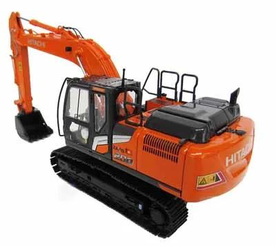 HITACHI ZX200-7 Excavator Engineering Vehicle Model Static Metal