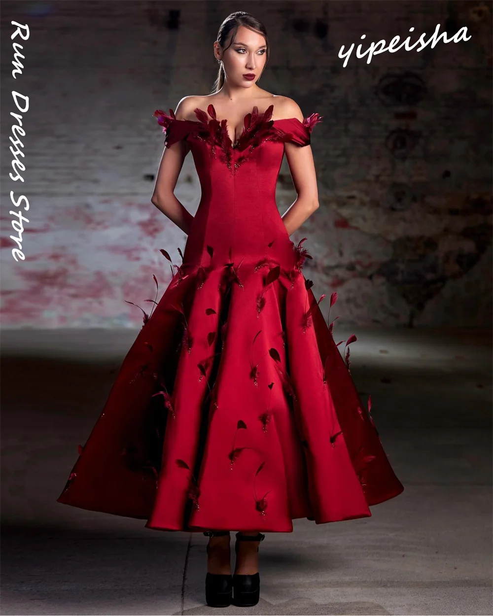 Prom kleid retro schulter frei a-line boden lang quince anera drapiert satin вечернее платье женское