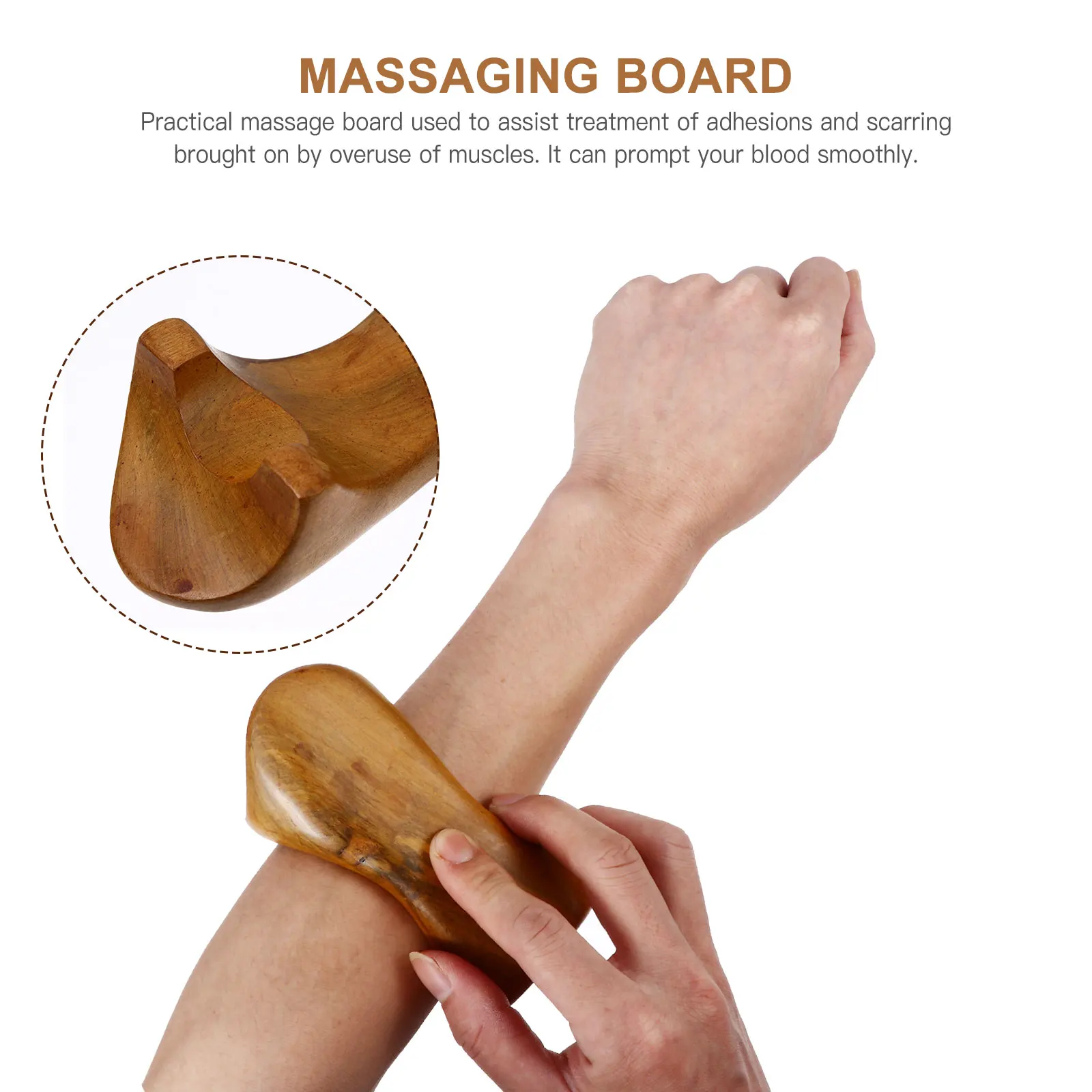 

1pc Premium Wooden Gua Sha Scraping Board Massage Tool Body Scraper Meridians Therapy Reusable Pain Relief Cellulite Removal