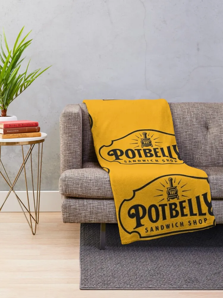 Resto Potbelly Sandwich Throw Blanket For Sofa Thin for winter Vintage Bed linens Blankets