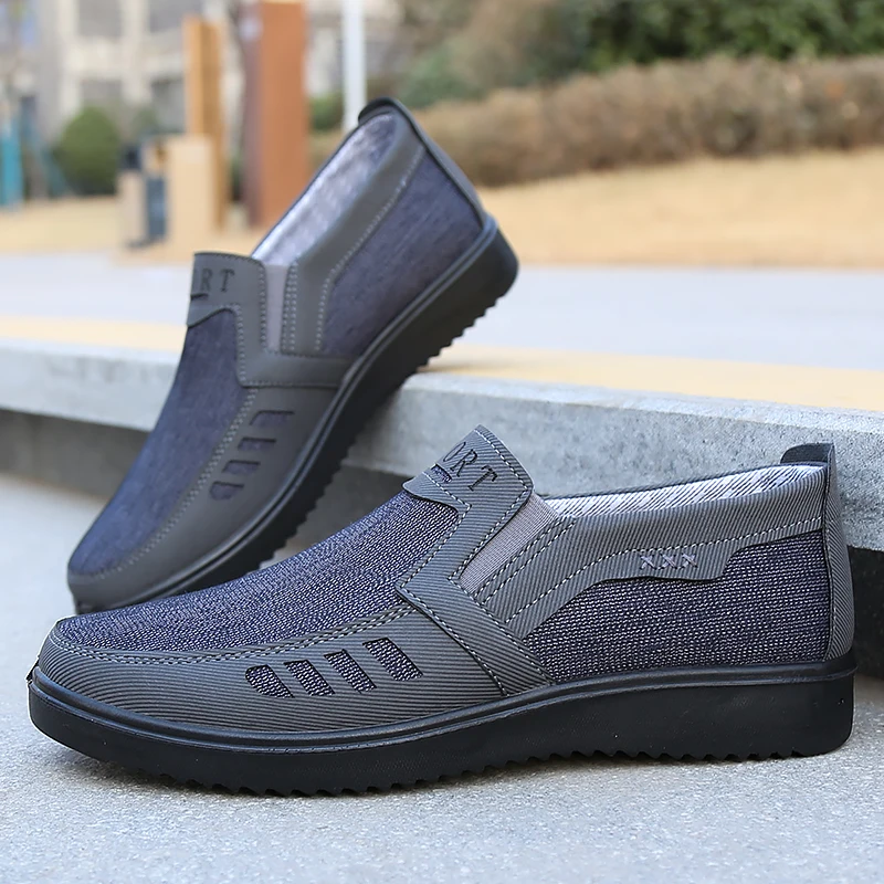 Herren-Freizeitschuhe - Leichte, Atmungsaktive Flachsohle mit PU-Boden, Weiche und Stoßdämpfende Laufschuhe – Detail 16