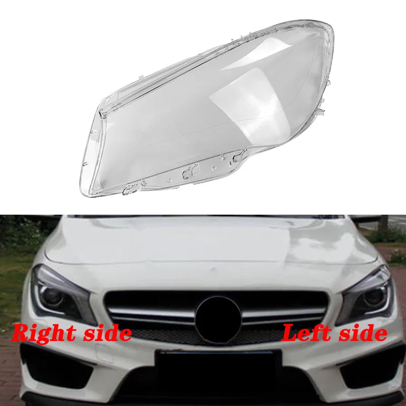 For Mercedes-Benz W117 CLA 2012-2016 Headlight Shell Lamp Shade Transparent Lens Cover Headlight Cover