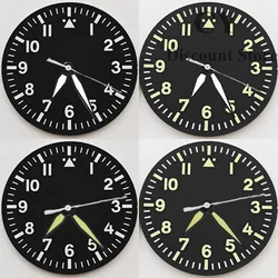 RICHUS NH35 Dial 35.5mm Black Watch Dial/hands Fit NH35 NH36 Miyota 8215 8205 821A DG2813 3804 ETA 2824 2836 PT5000 Movement