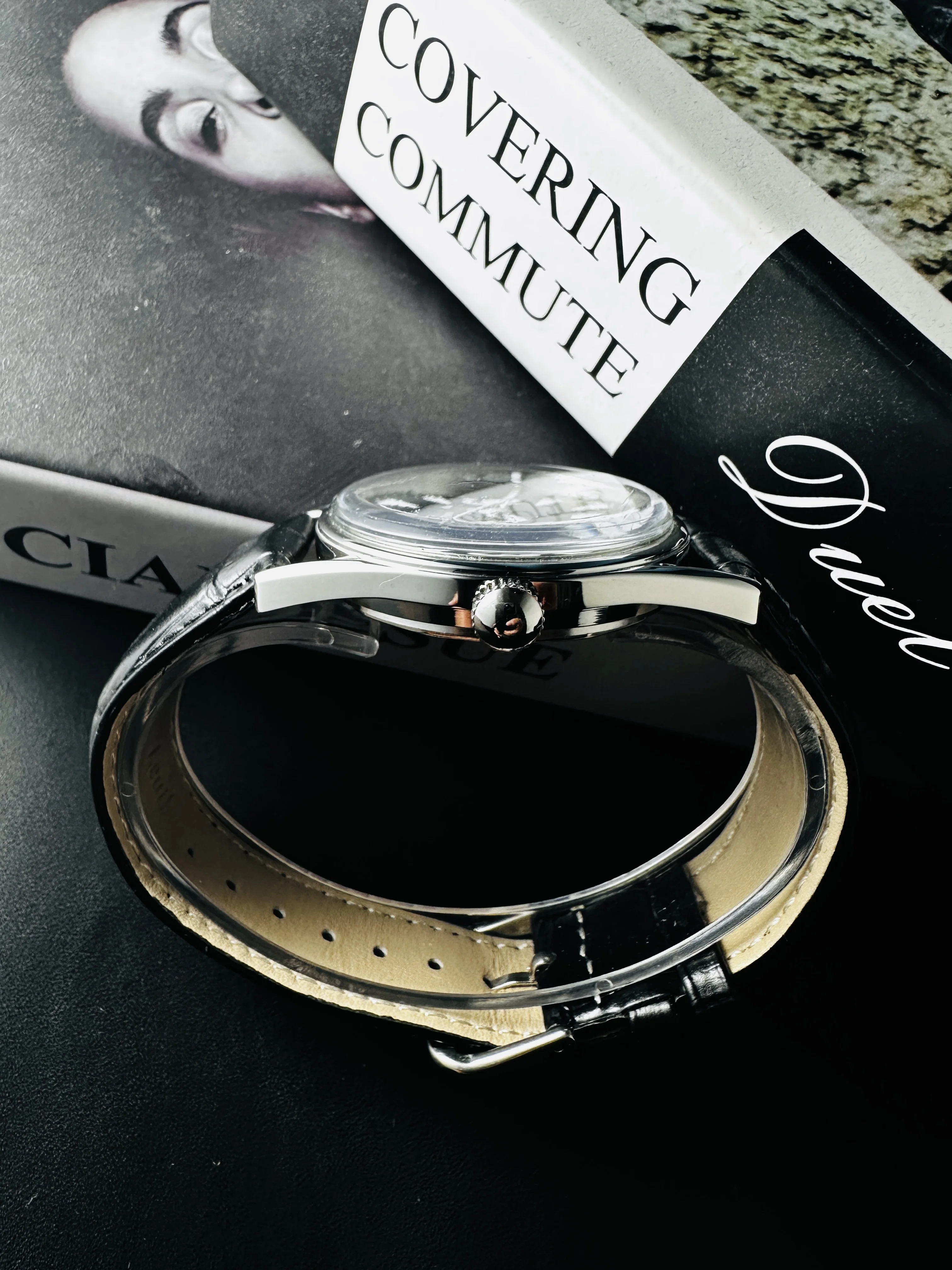 Men's Mechanical Watch for Shanghai 8120 Manual Movement 38mm