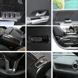 For Mercedes Benz B GLA GLB Class W246 W247 H247 X247 Real Carbon Fiber Interior Car Styling Accessories Decoration Stickers