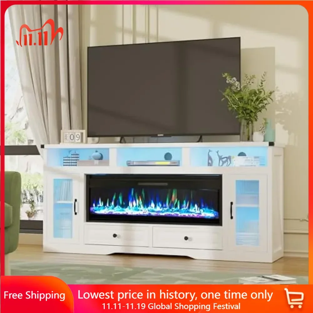 Fireplace TV Stand with 42