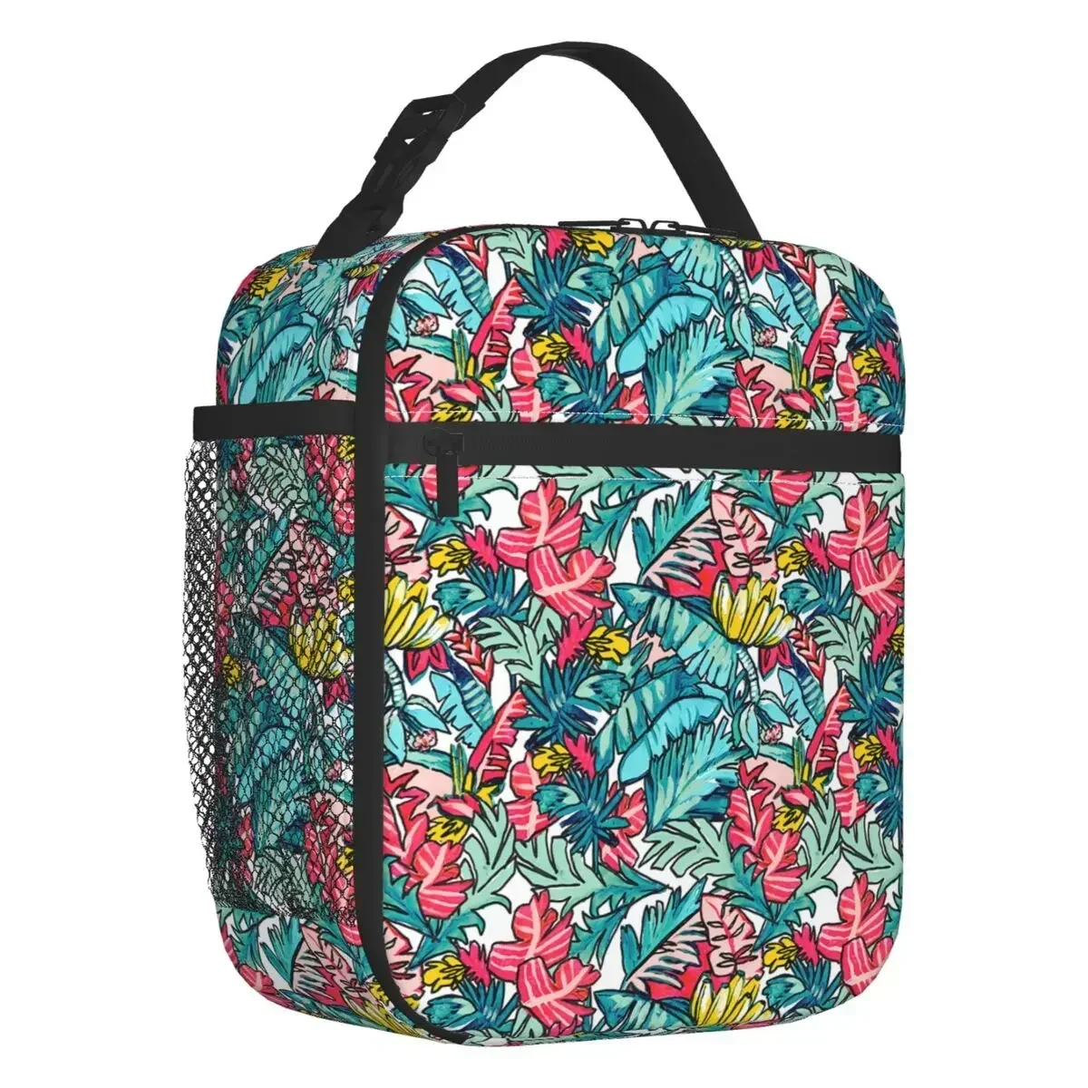 

Colorful Banana Leaves Leaf Resuable Lunch Boxes Multifunction Thermal Cooler Food Insulated Lunch Bag School Children Student