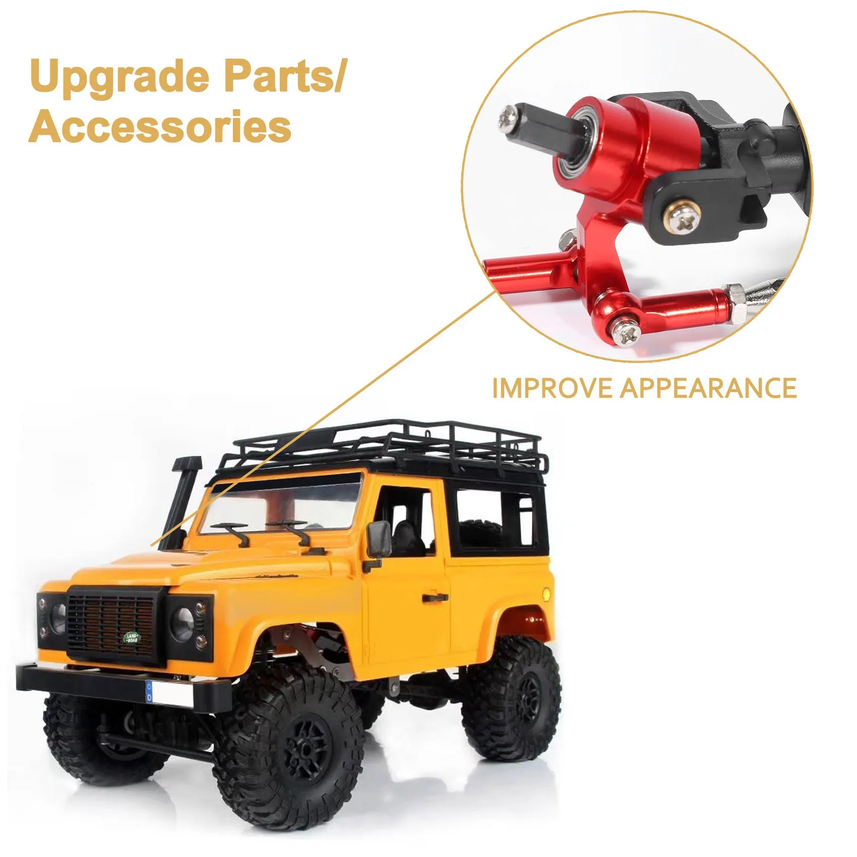 

GOOD~RC Car Front & Rear Complete Axle for MN D90 D91 D96 D99S MN90 MN96 MN99 MN99S 1/12 RC Car Upgrade Parts,Black